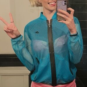 Nike Blue Mesh Tracksuit Jacket